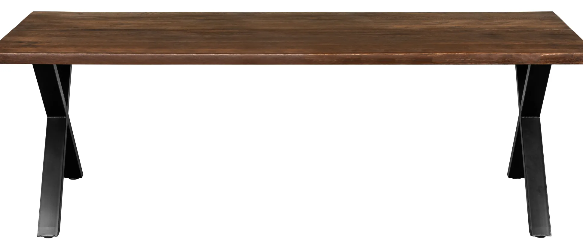 Firenze med krydsben 220x95x74cm eg smoked/sort