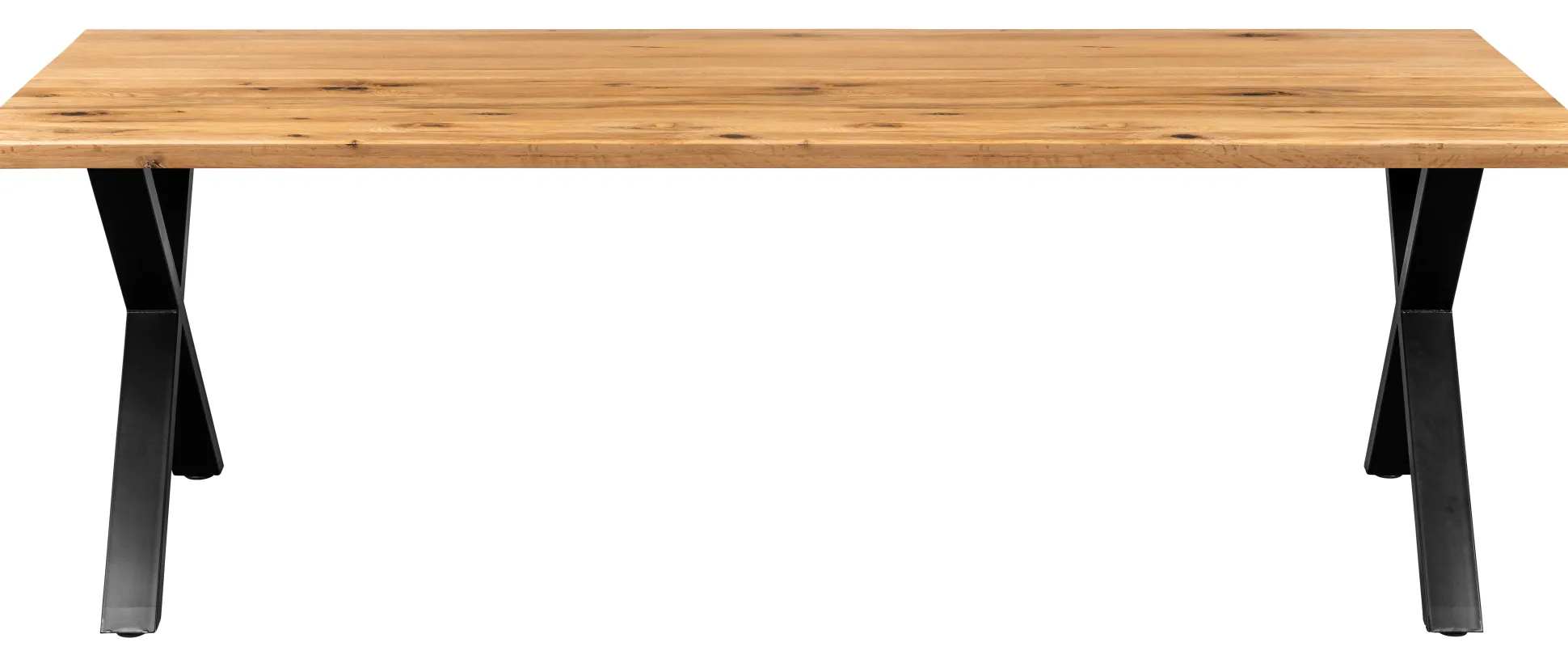 Firenze med krydsben 220x95x74cm natur/sort