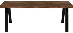 Firenze med skråben 200x95x74cm eg smoked/sort