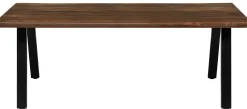Firenze med skråben 200x95x74cm eg smoked/sort