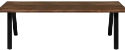 Firenze med skråben 220x95x74cm eg smoked/sort