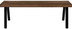 Firenze med skråben 220x95x74cm eg smoked/sort