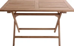 Foldbar havebord teaktræ 70x120x75,5cm