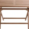 Foldbart havebord i kerne teaktræ 70x120x75,5cm
