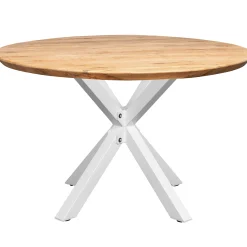 Forli 120x120x74cm eg natur/hvid