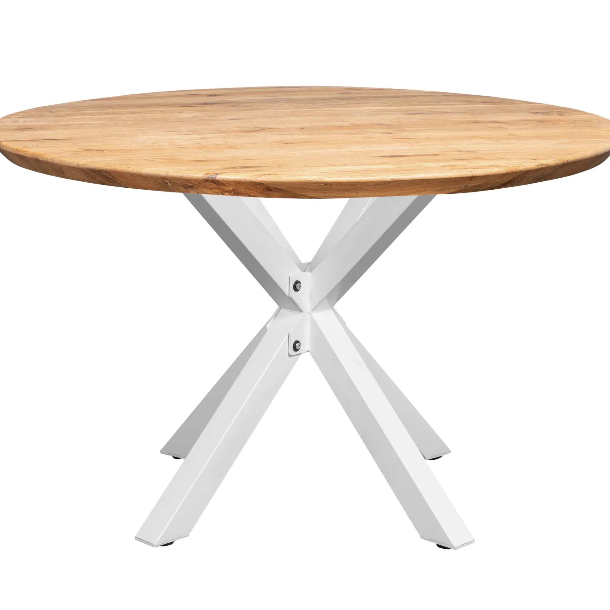 Forli 120x120x74cm eg natur/hvid
