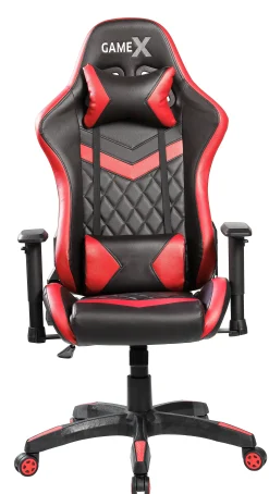 GameX Lopez kunstlæder sort/rød