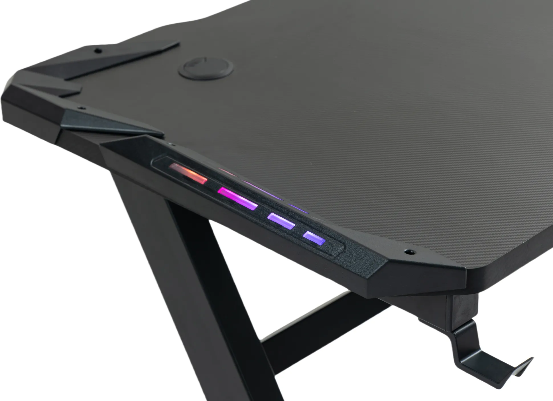 GameX med LED 120x60cm sort/sort