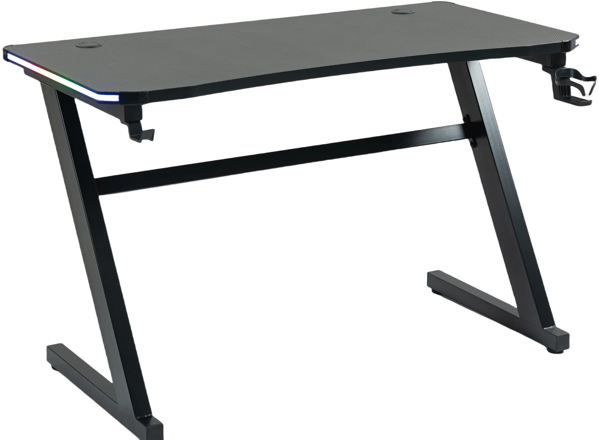 GameX med LED 120x60cm sort/sort
