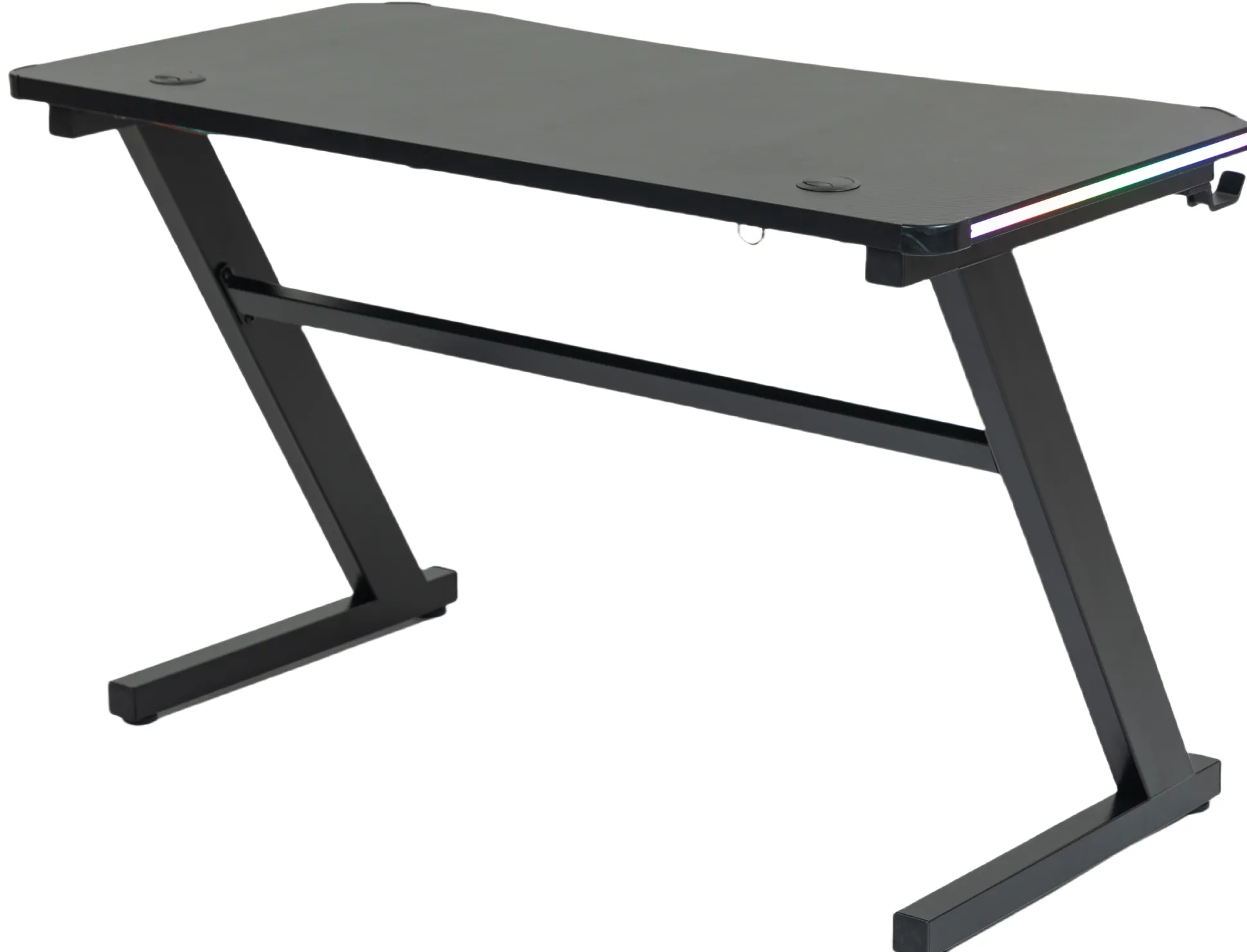 GameX med LED 120x60cm sort/sort