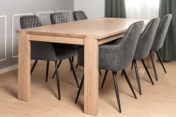 Hanne med drejefunktion suede mørkegrå