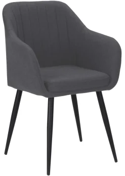 Helle stof mørkegrå/sort