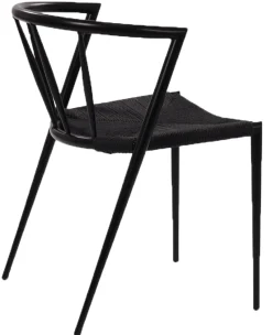 Isabella med fletsæde sort/sort