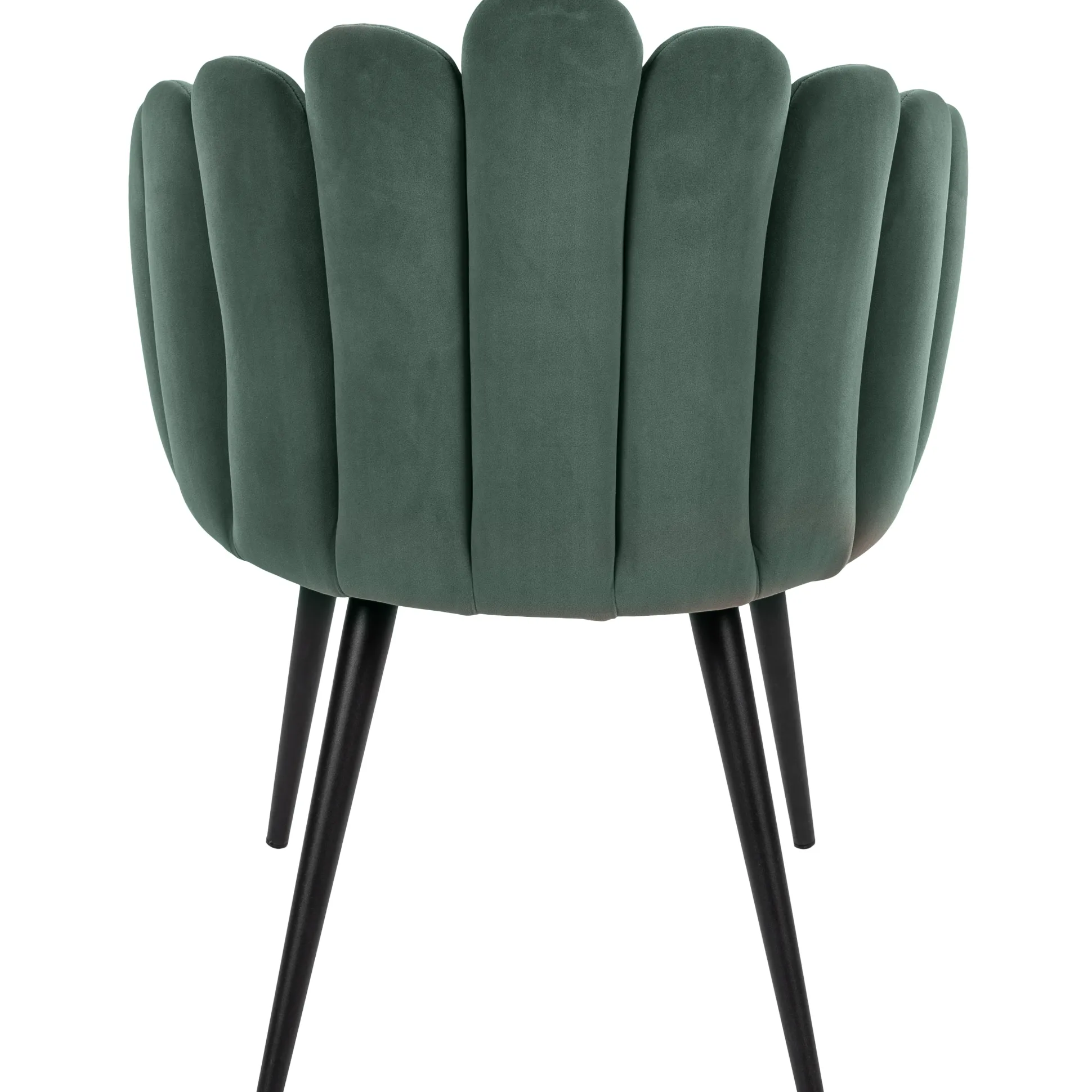 Jasmin velour mørkegrøn/sort