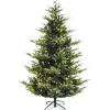 Klassisk juletræ med lys og timer 180 cm
