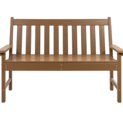 Komposit bænk teak