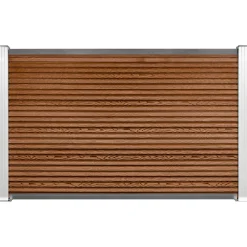Komposithegn med 2 stolper 120cm brun/alu