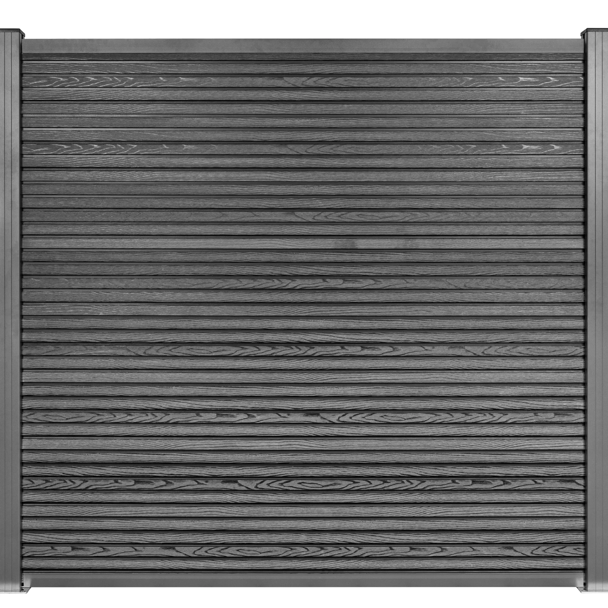 Komposithegn med 2 stolper 179x180cm antracitgrå/grå
