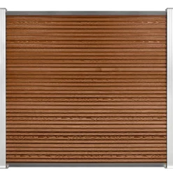 Komposithegn med 2 stolper 179x180cm brun/alu