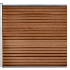 Komposithegn med 1 stolpe 173x180cm brun/alu