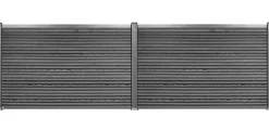 Komposithegnsæt 233x104cm antracitgrå