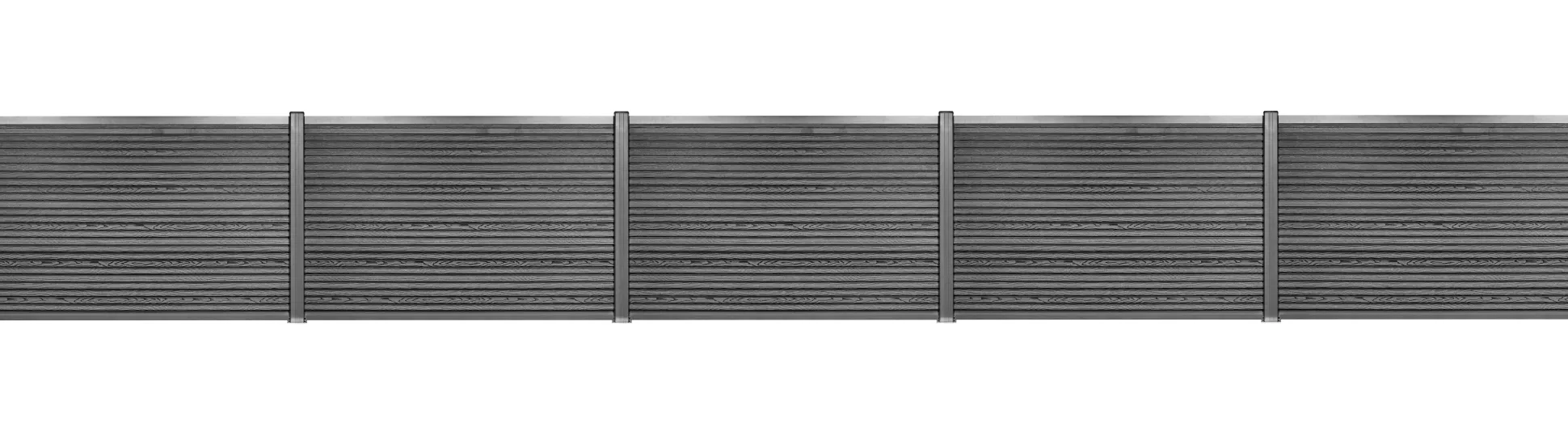 Komposithegnsæt 572x104cm antracitgrå