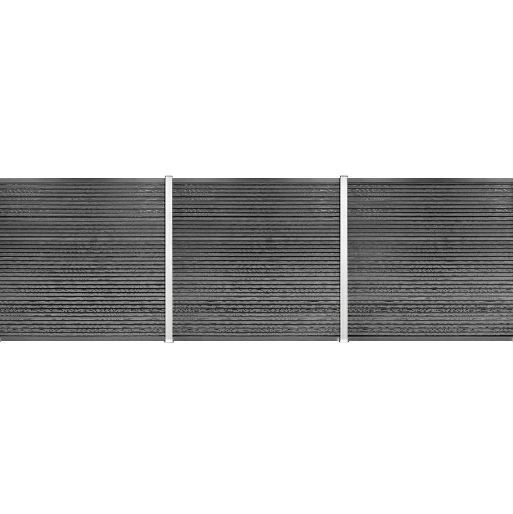 Komposithegnsæt 526x180cm antracitgrå/alu