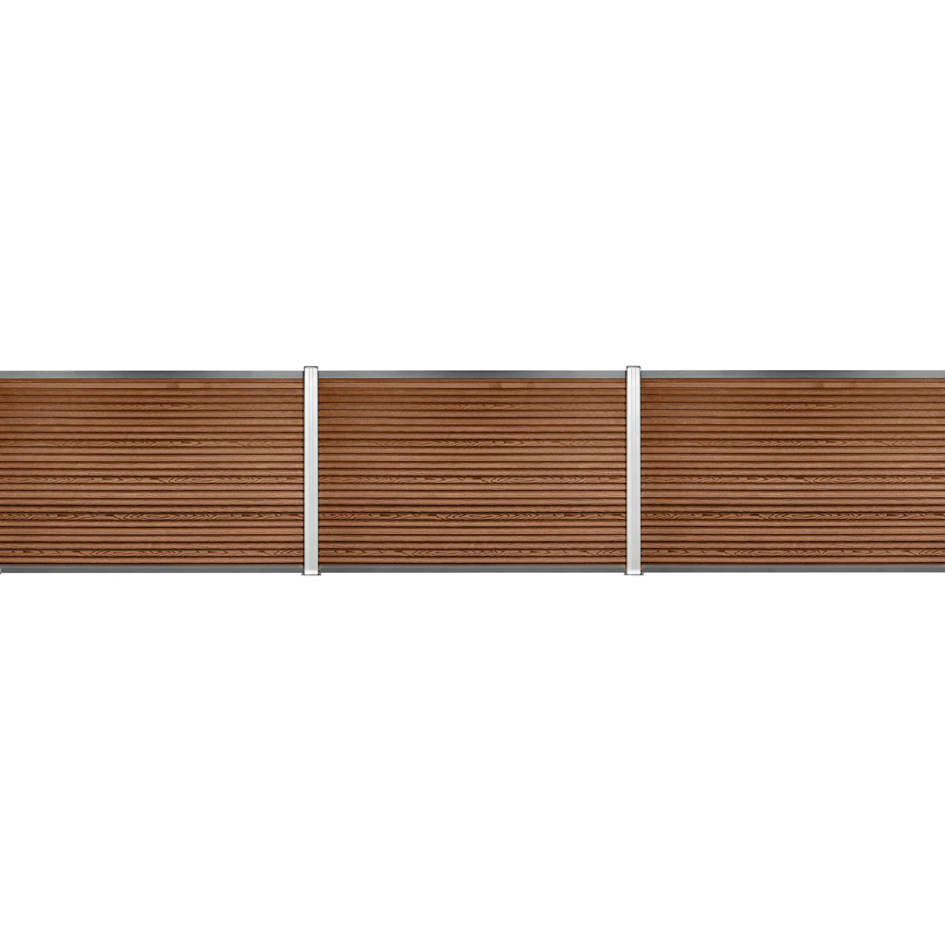 Komposithegnsæt 346x120cm brun/alu