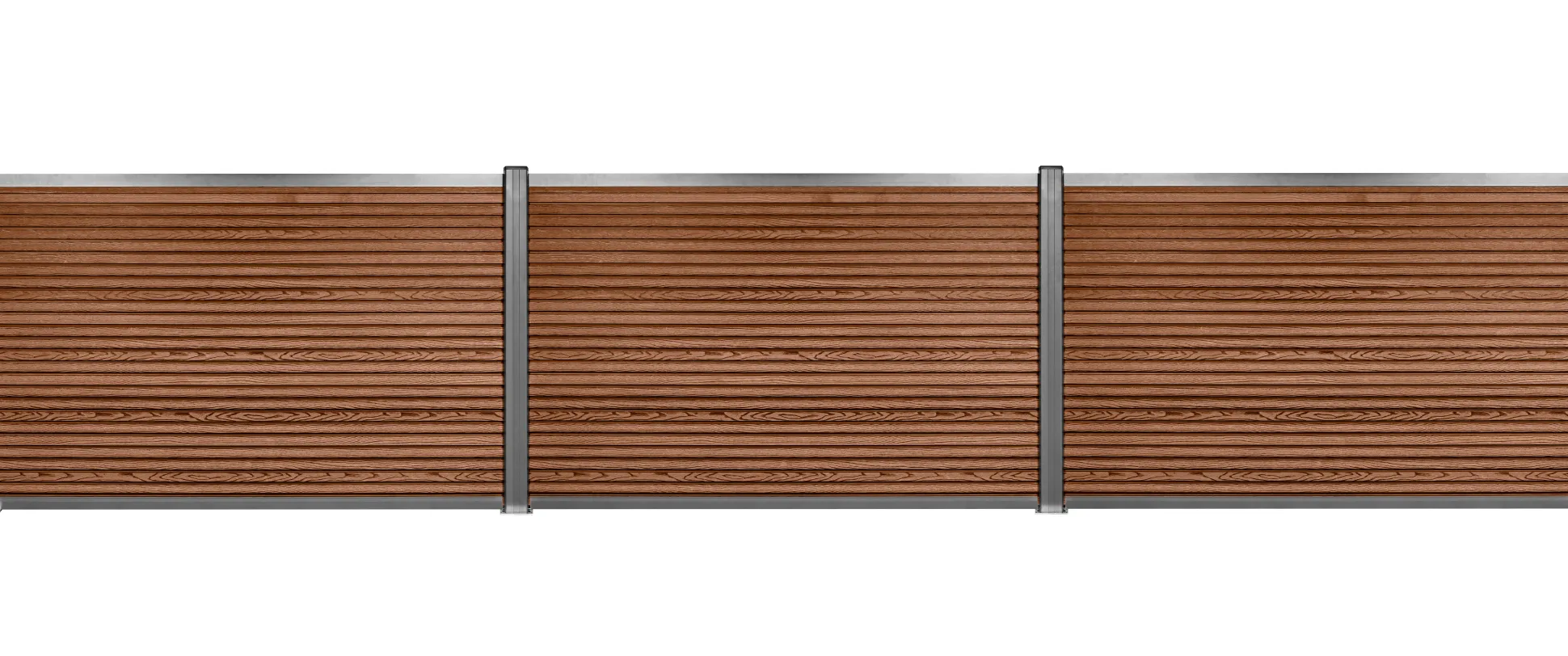 Komposithegnsæt 346x120cm brun/grå