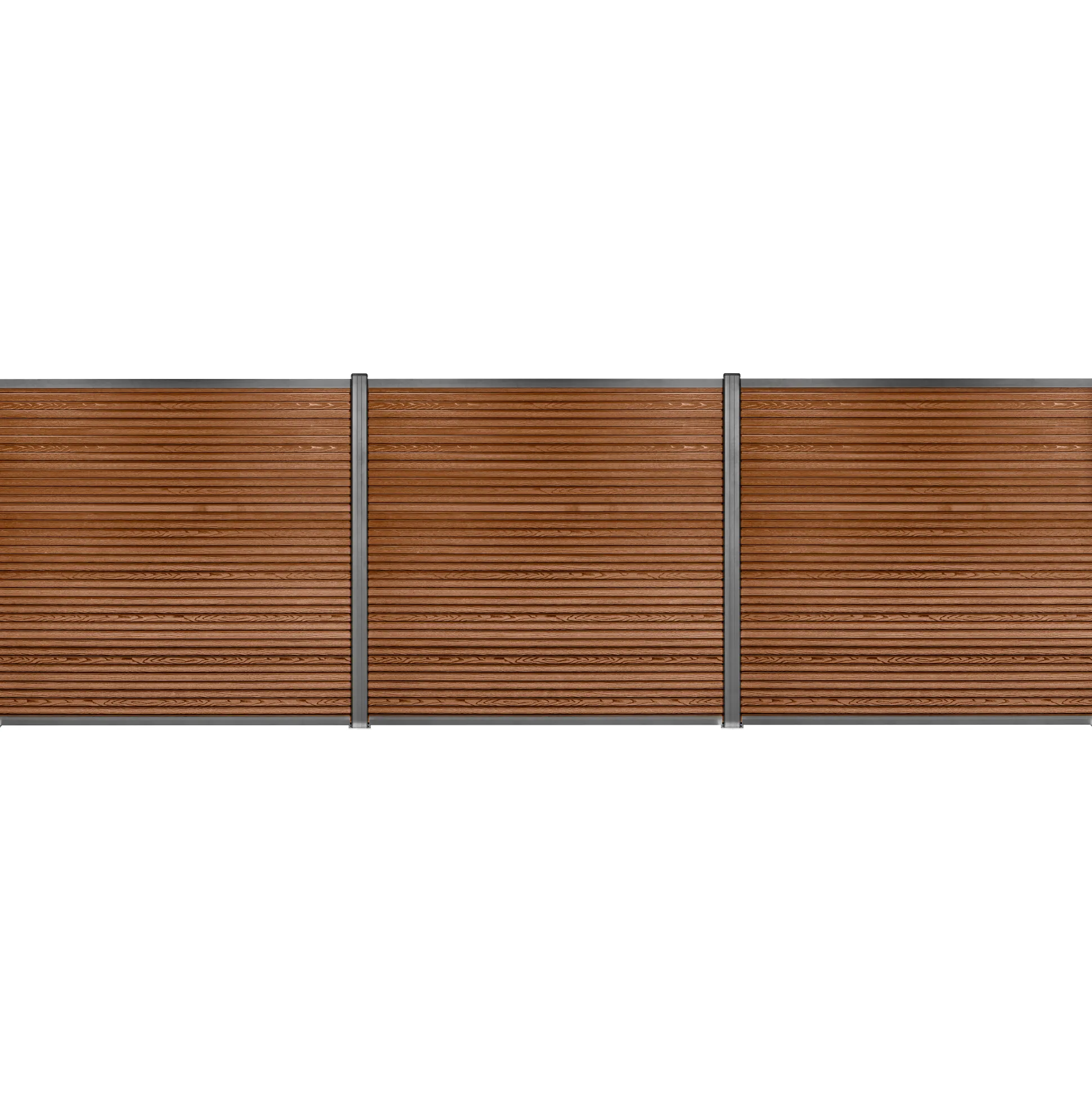 Komposithegnsæt 526x180cm brun/grå