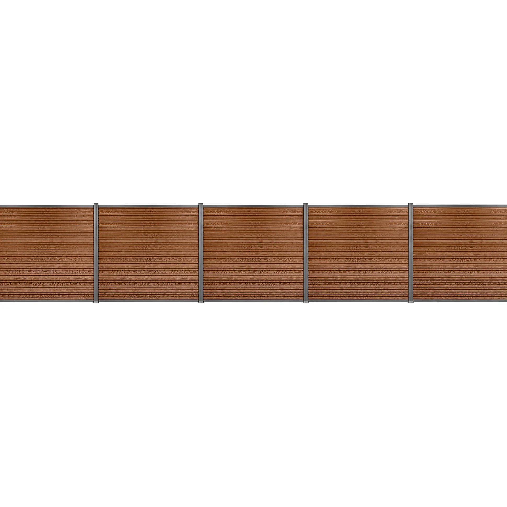 Komposithegnsæt 872x180cm brun/grå