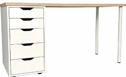 Kristiansund hvid 140x59x73cm
