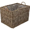 Kurv aflang med hjul 82x57x52cm