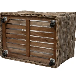 Kurv aflang med hjul 82x57x52cm