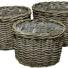 Kurvesæt oval kubu rattan natur