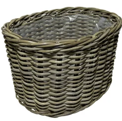 Kurvesæt oval kubu rattan natur