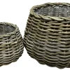 Kurvesæt rund kubu rattan natur