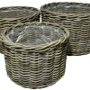 Kurvesæt rund kubu rattan natur