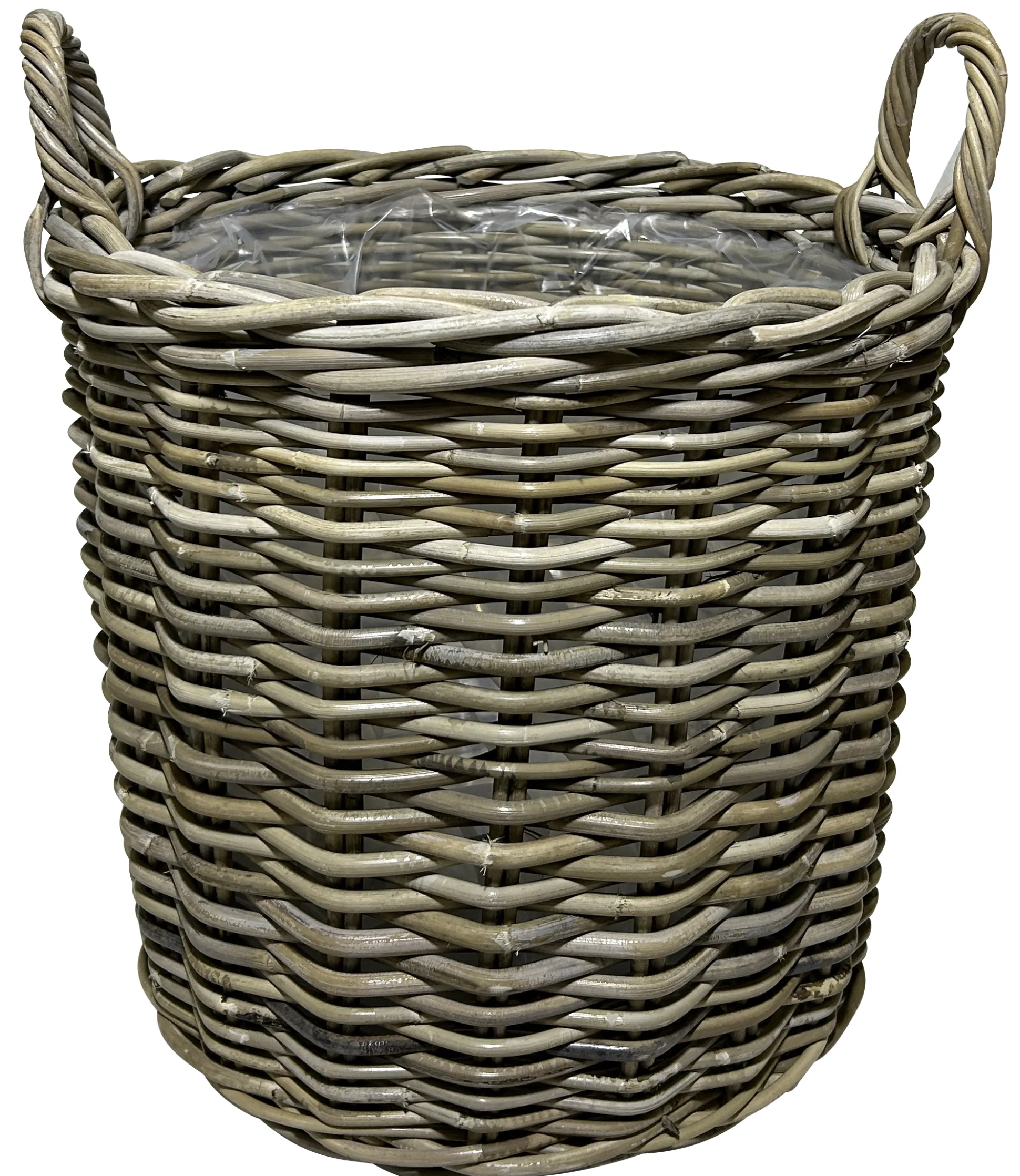 Kurv rund kubu rattan ø40cm