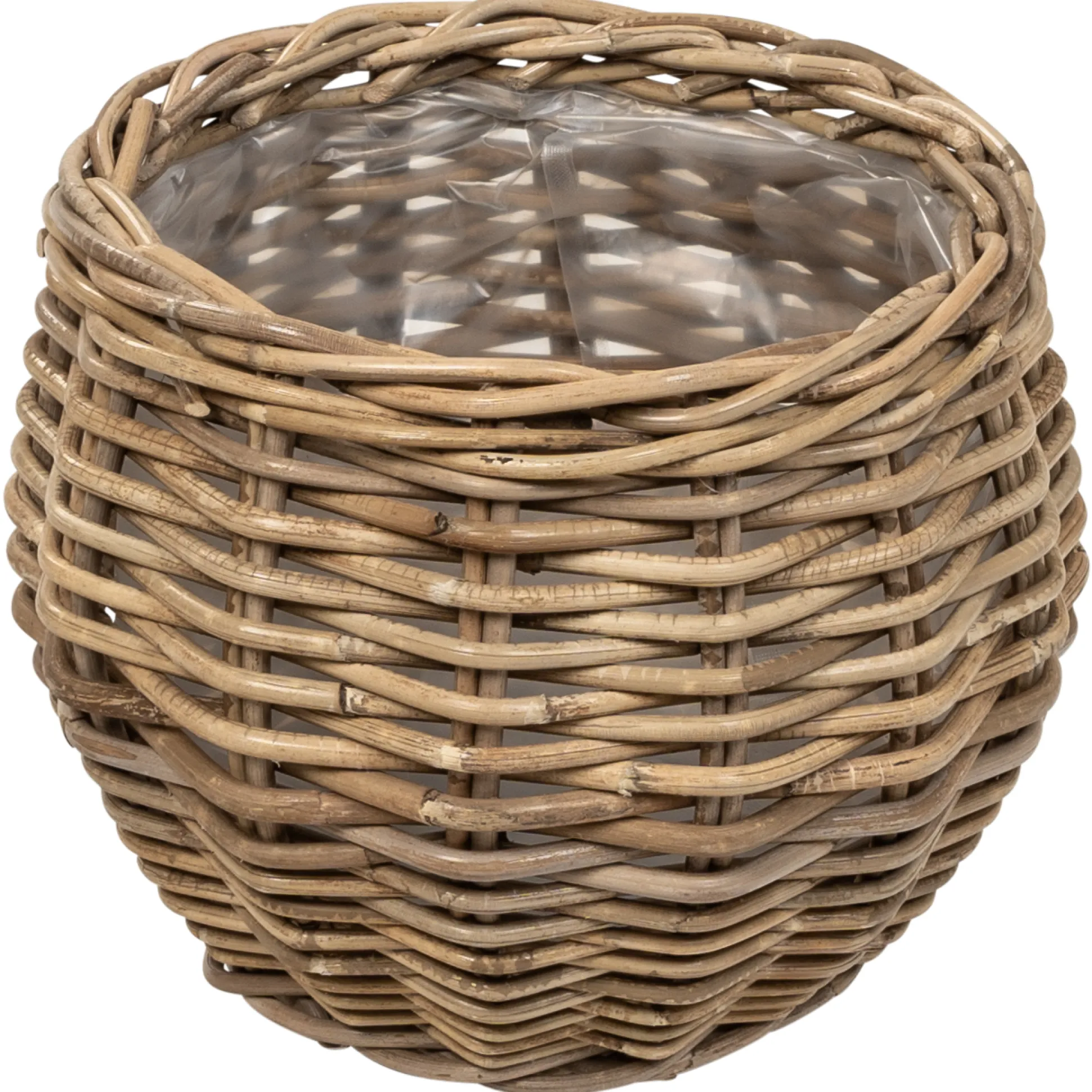 Kurv rund kubu rattan ø30x25cm