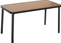 LaCroix havemøbelsæt sort/træ