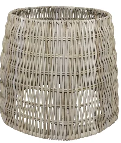 Lampeskærm rund natur kubu rattan ø48cm