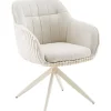 Laura med drejefunktion imiteret pels beige