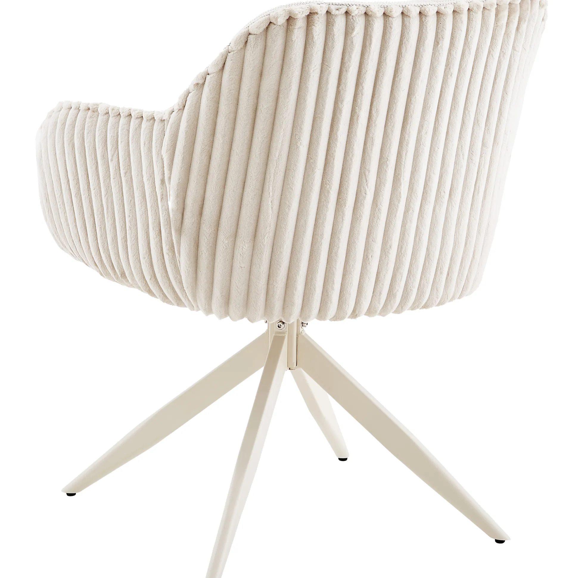 Laura med drejefunktion imiteret pels beige