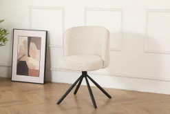 Linda med drejefunktion stof beige