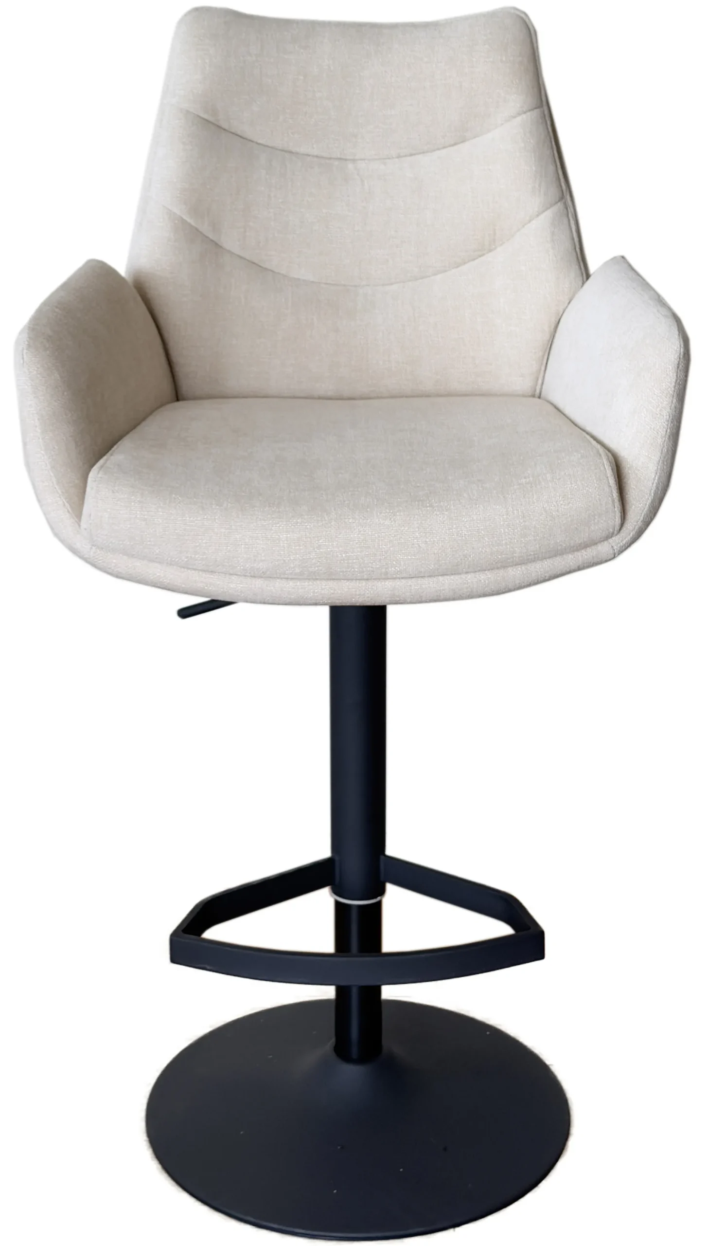 Lisa stof creme/sort