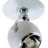 Loftlampe kugleformet 1 spot hvid