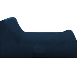 Lounge sækkestol stof mørkeblå