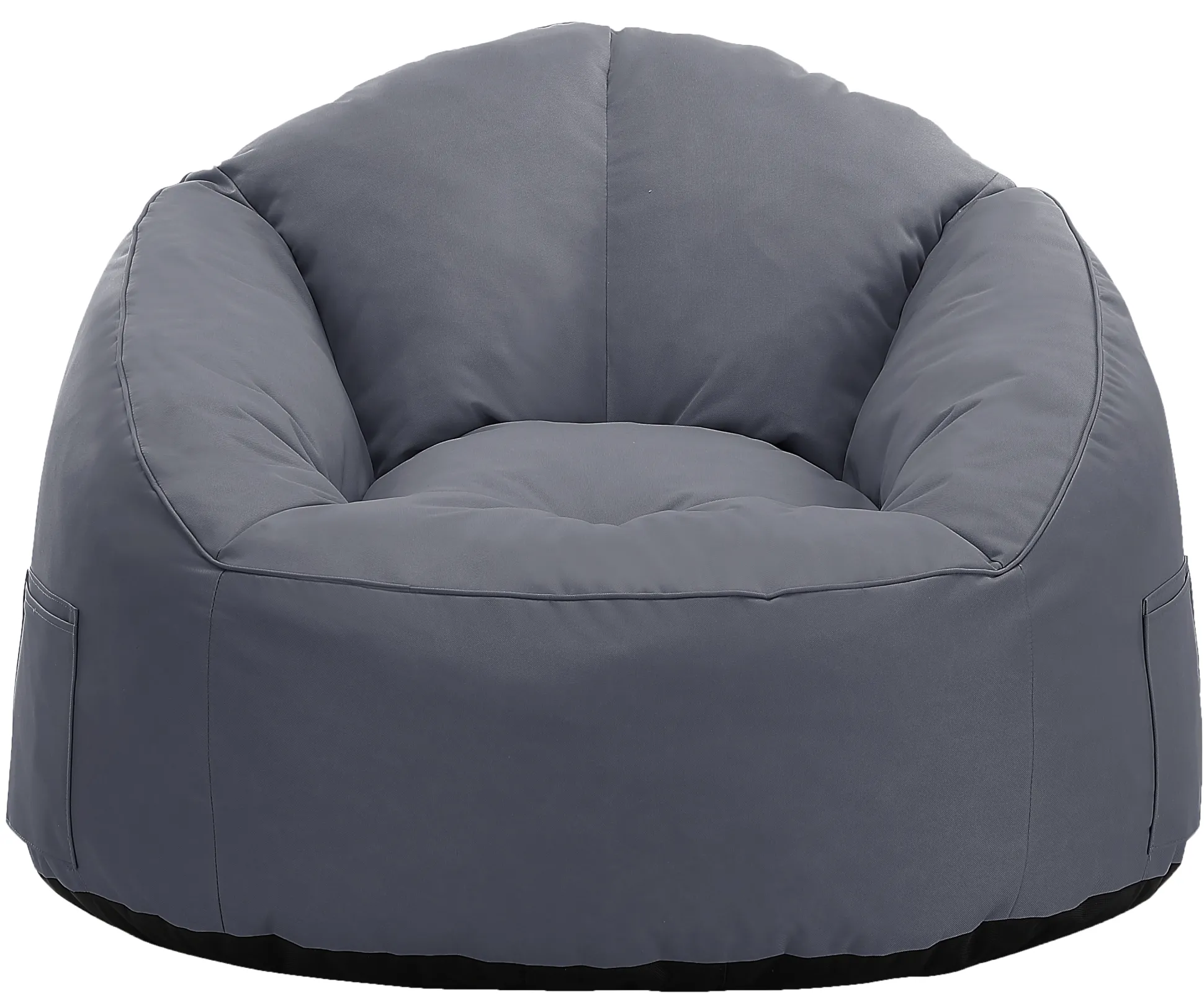 Lounge sækkestol stof mørkegrå