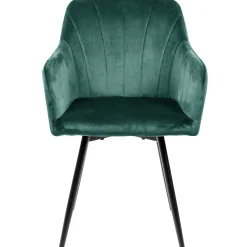 Lucy med drejefunktion velour mørkegrøn